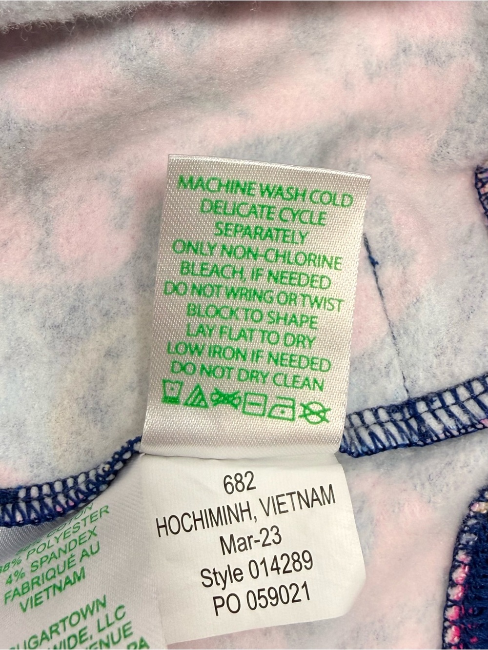 Lilly Pulitzer Wrenley Zip-Up Jacket Pockets Pink & Blue Navy Calypso Coast XL - Picture 6 of 10